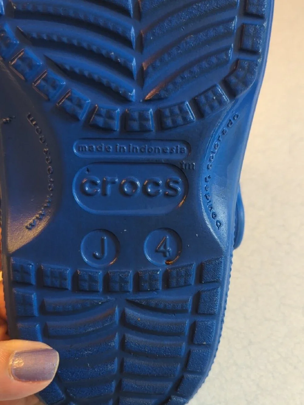 CROCS Kids Blue Clog Sandals with Fun Game & Sports Charms